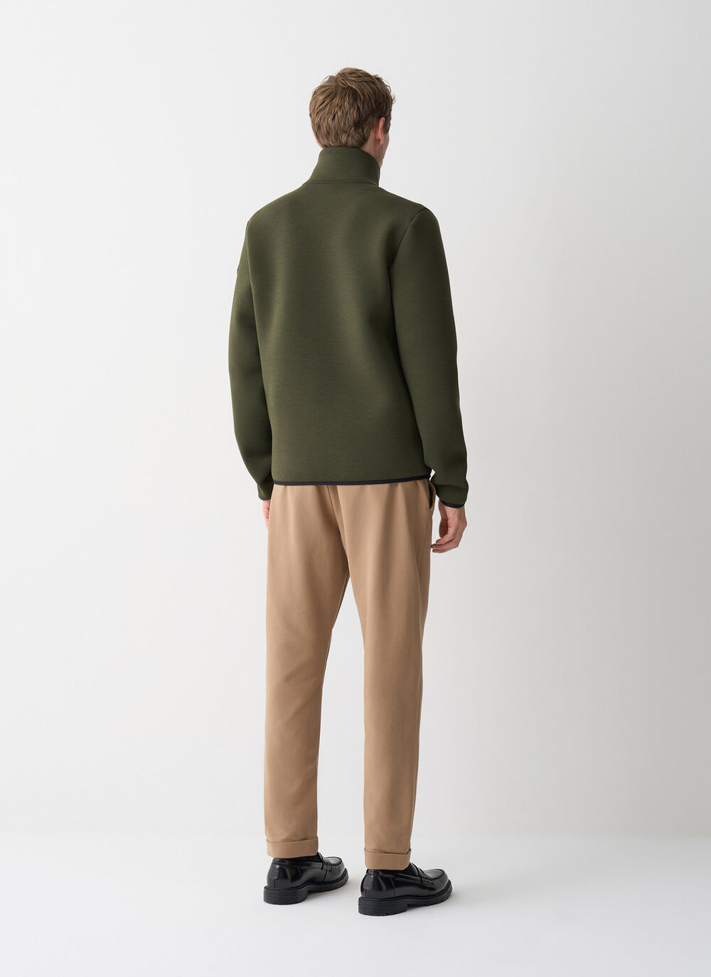 Full-zip scuba sweatshirt image number 3