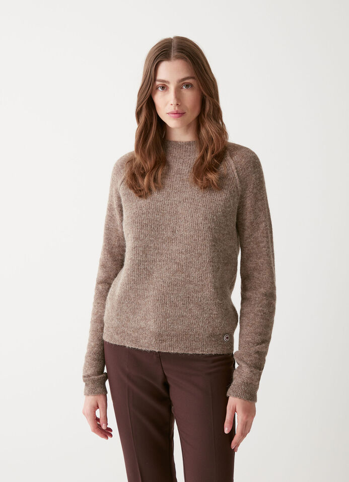Jersey de cuello alto ancho de lana merino - Colmar