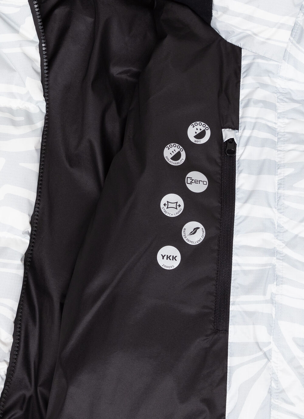 Scratchy padded ski jacket image number 6