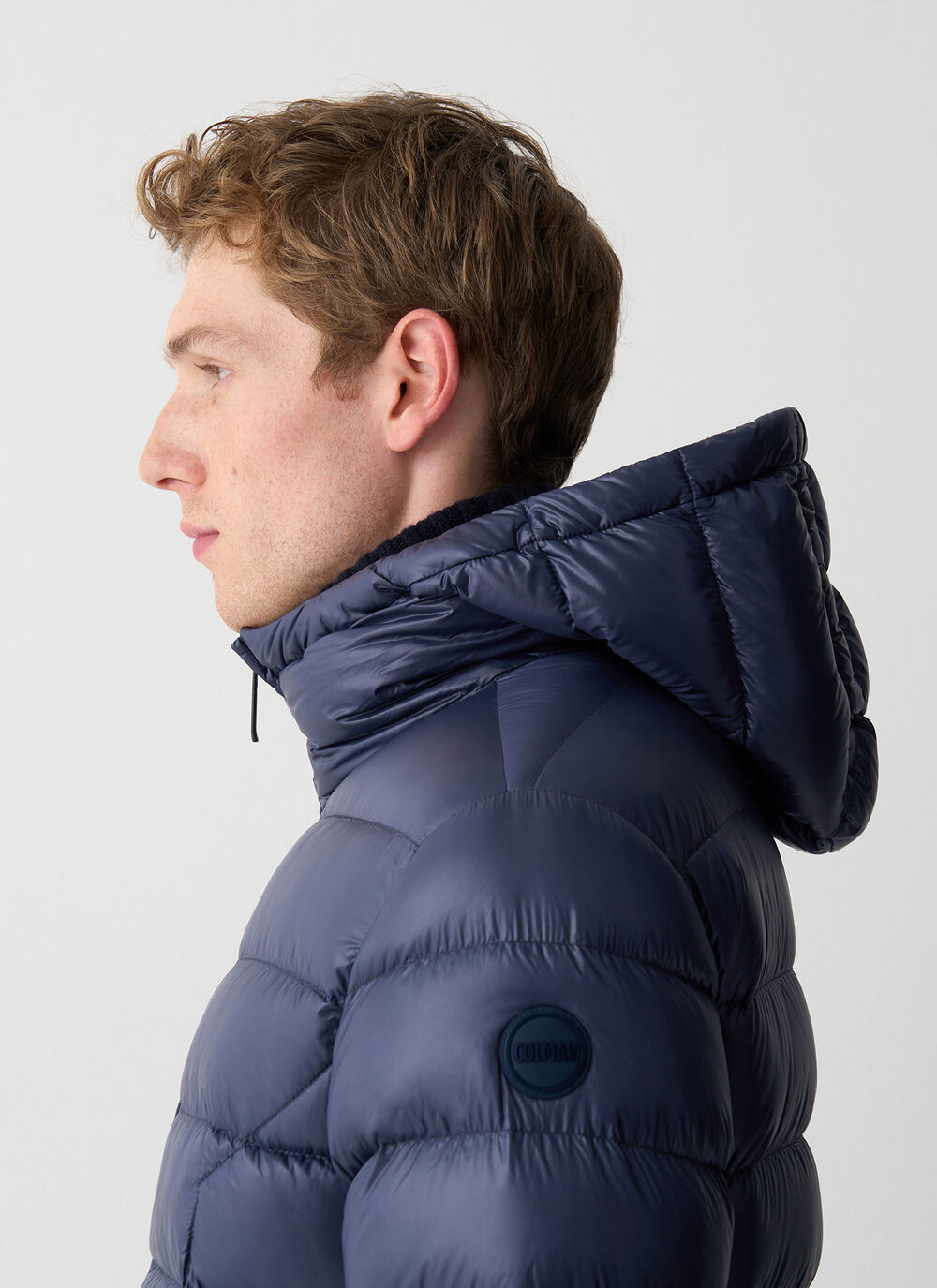 Doudoune brillante &agrave; capuche  image number 2