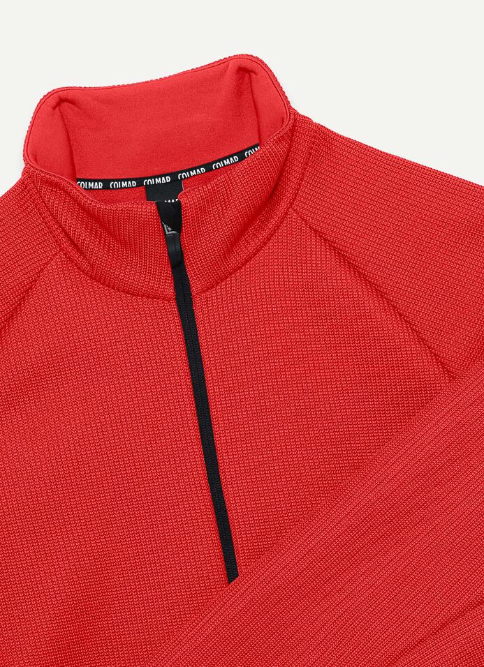 Knit fleece ski sweatshirt image number 6