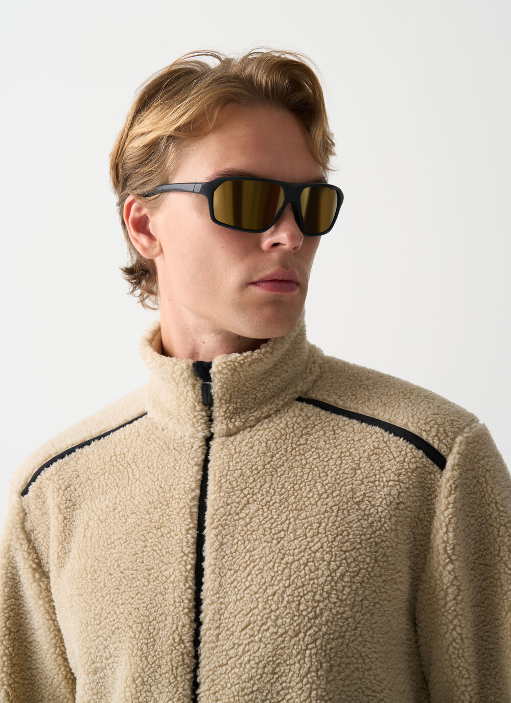 Teddy-effect ski fleece  image number 2