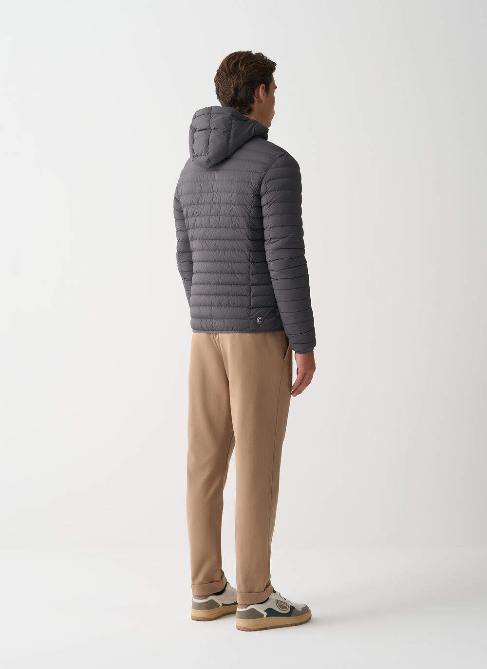 Light down jacket with hood image number 3