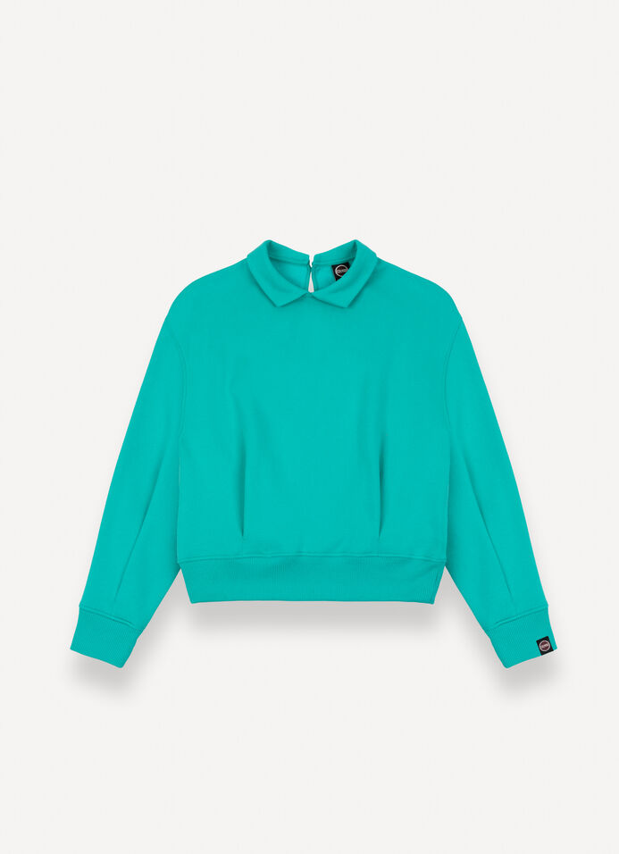 Sweatshirt with collar and darts image number 3
