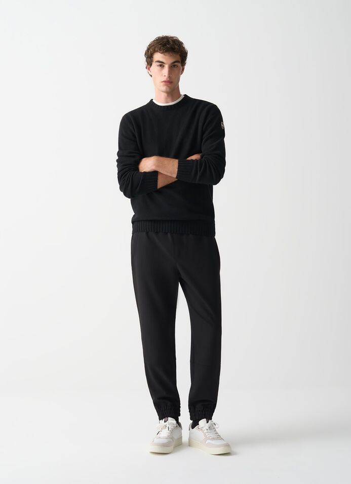 Branded wool pullover image number 0
