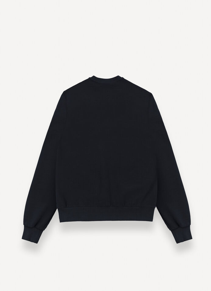 Needlecord crew-neck sweatshirt image number 5