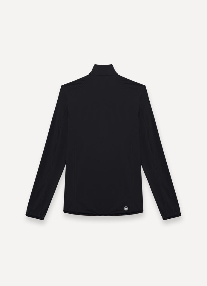 Thermal stretch ski jumper with half-zip image number 5