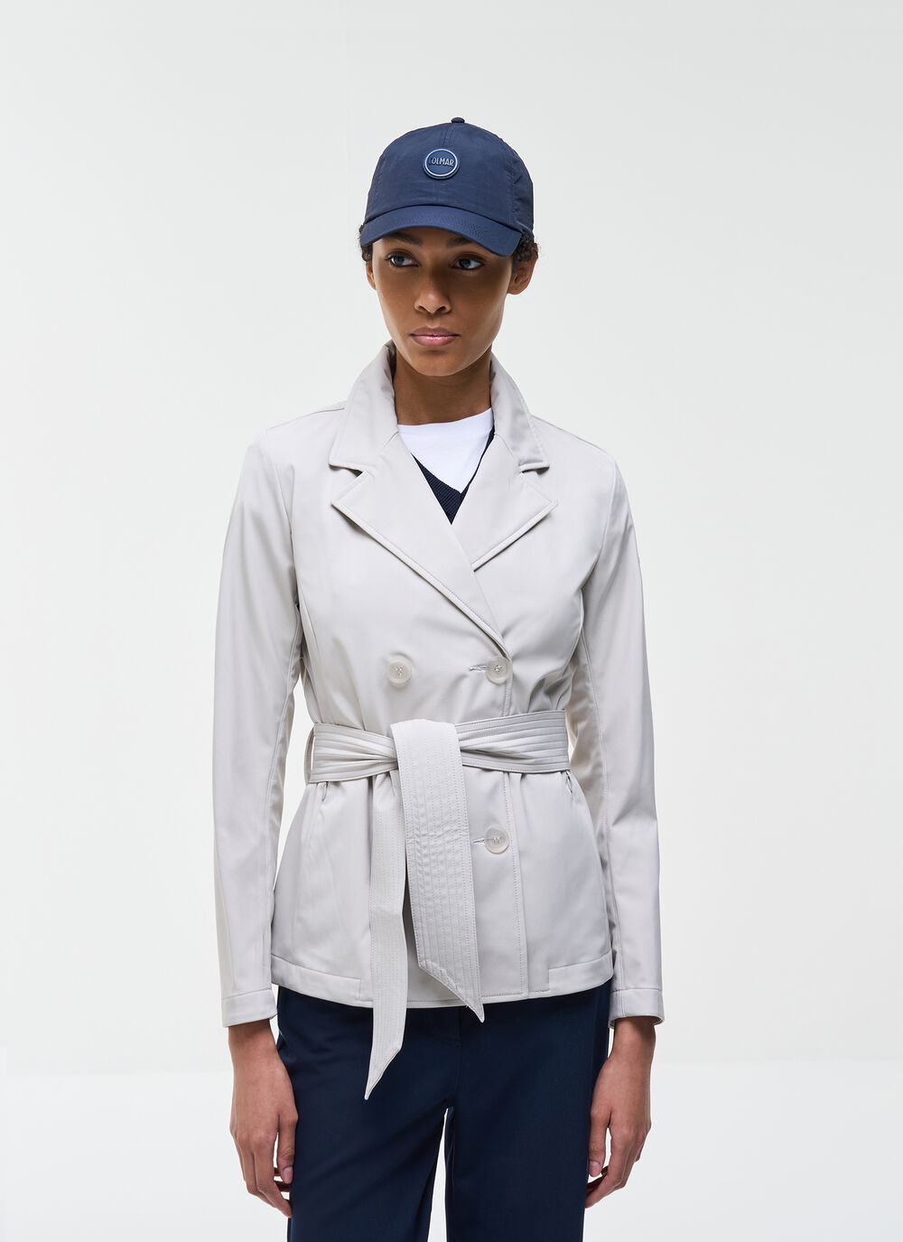 Short waterproof trench coat image number 1