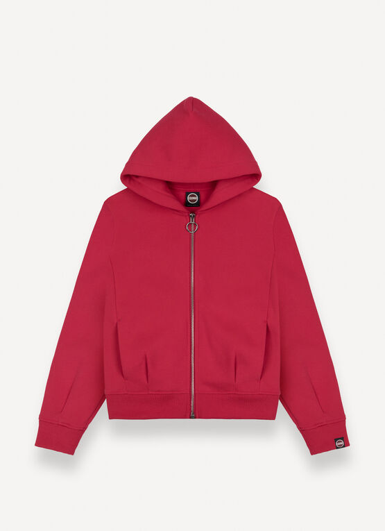 Sudadera con capucha y pinzas