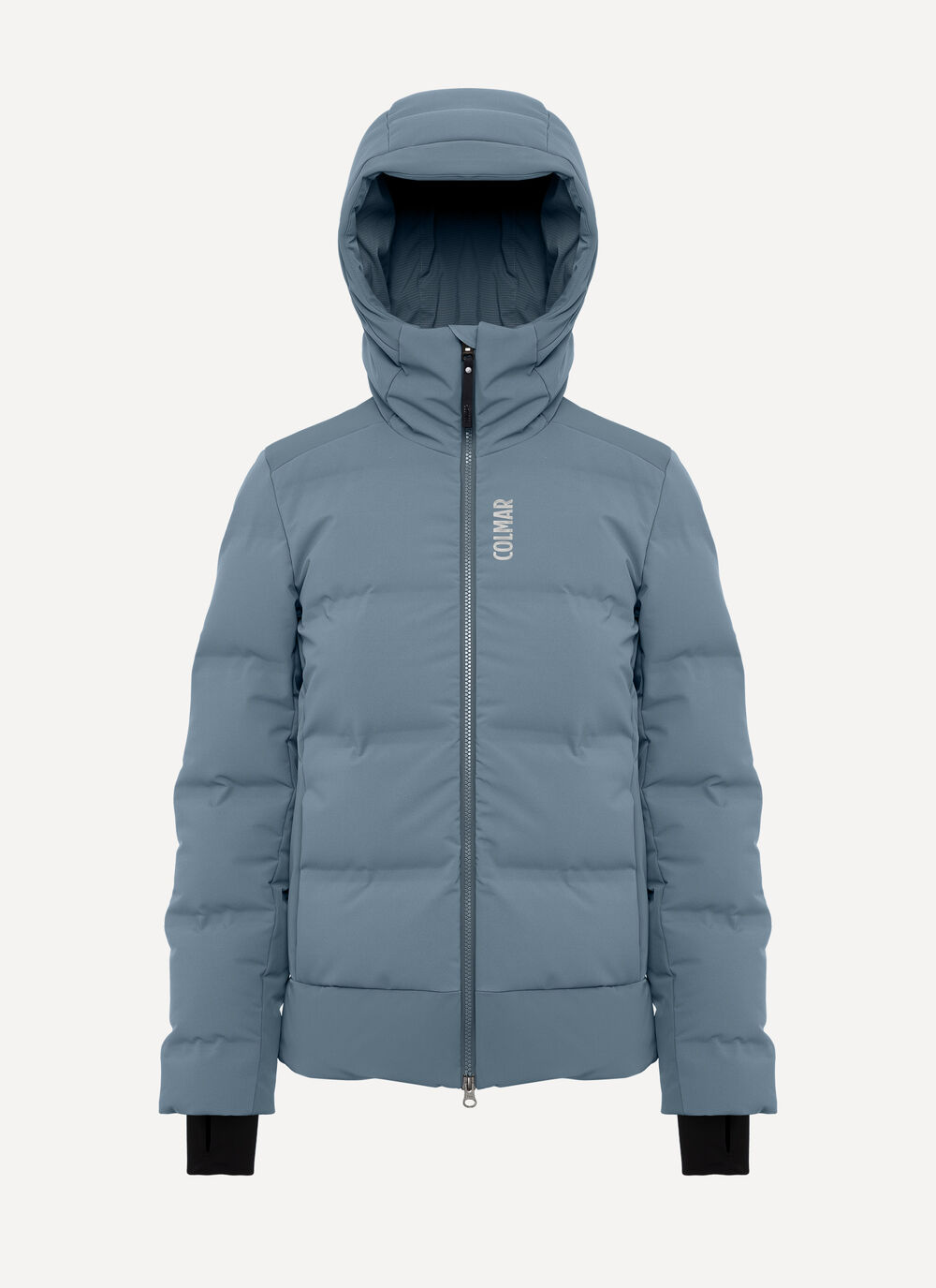 Channel padded ski jacket with neck warmer image number 5