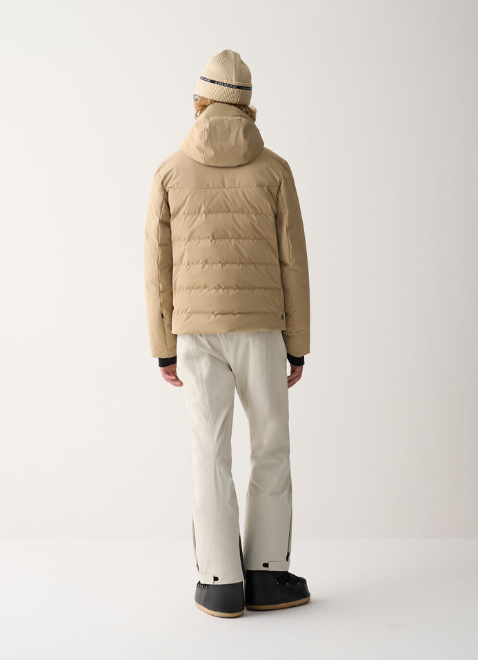 3D-effect padded ski jacket with seamless neck warmer image number 3