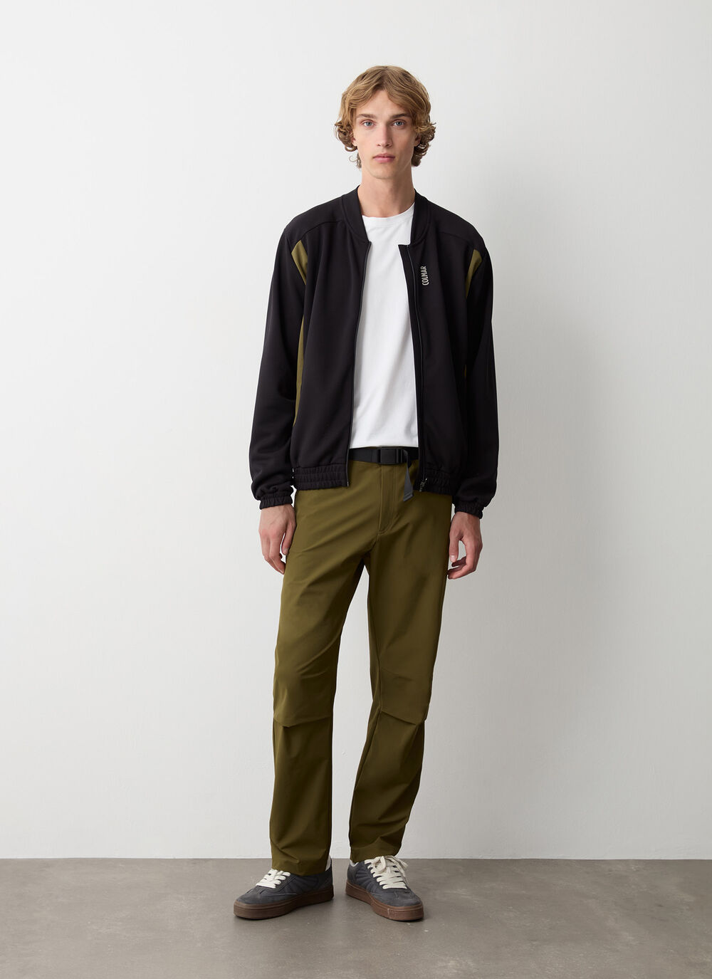 Stretch bomber-style sweatshirt image number 3