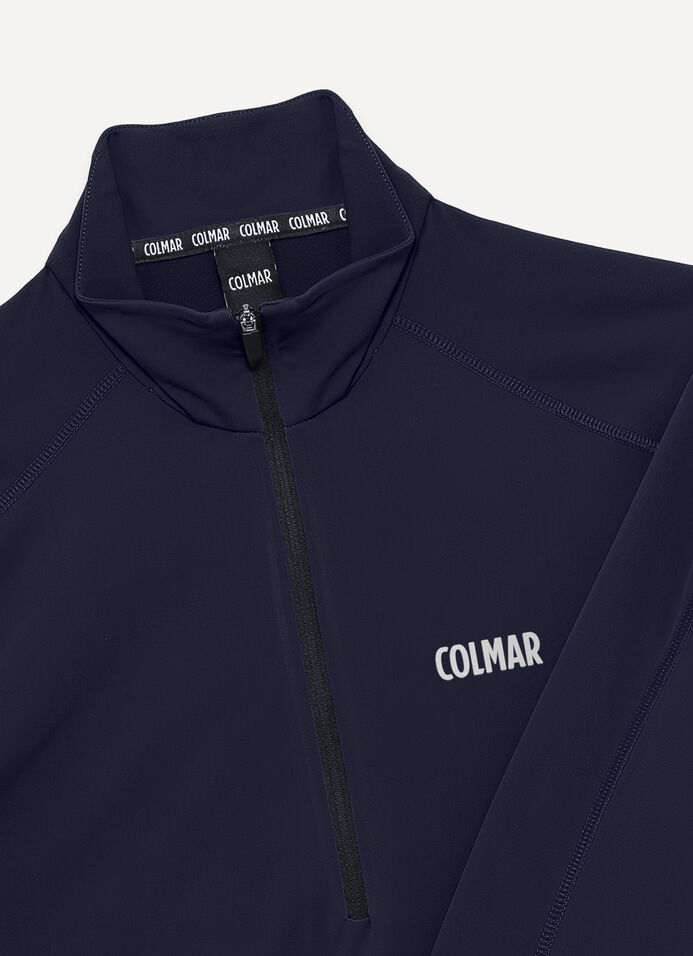 Thermal stretch ski jumper with half-zip image number 6