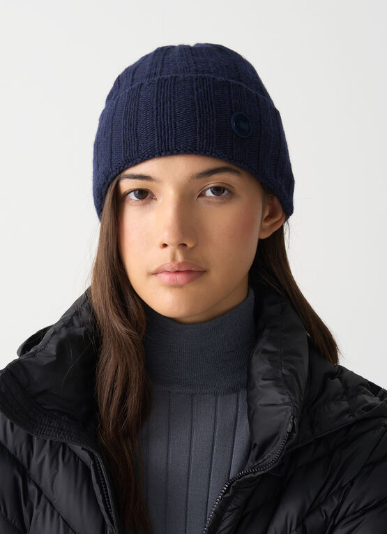 Unisex-Mütze mit breitem Rippmuster