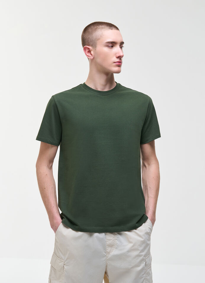 T-shirt logot&eacute; en coton piqu&eacute;