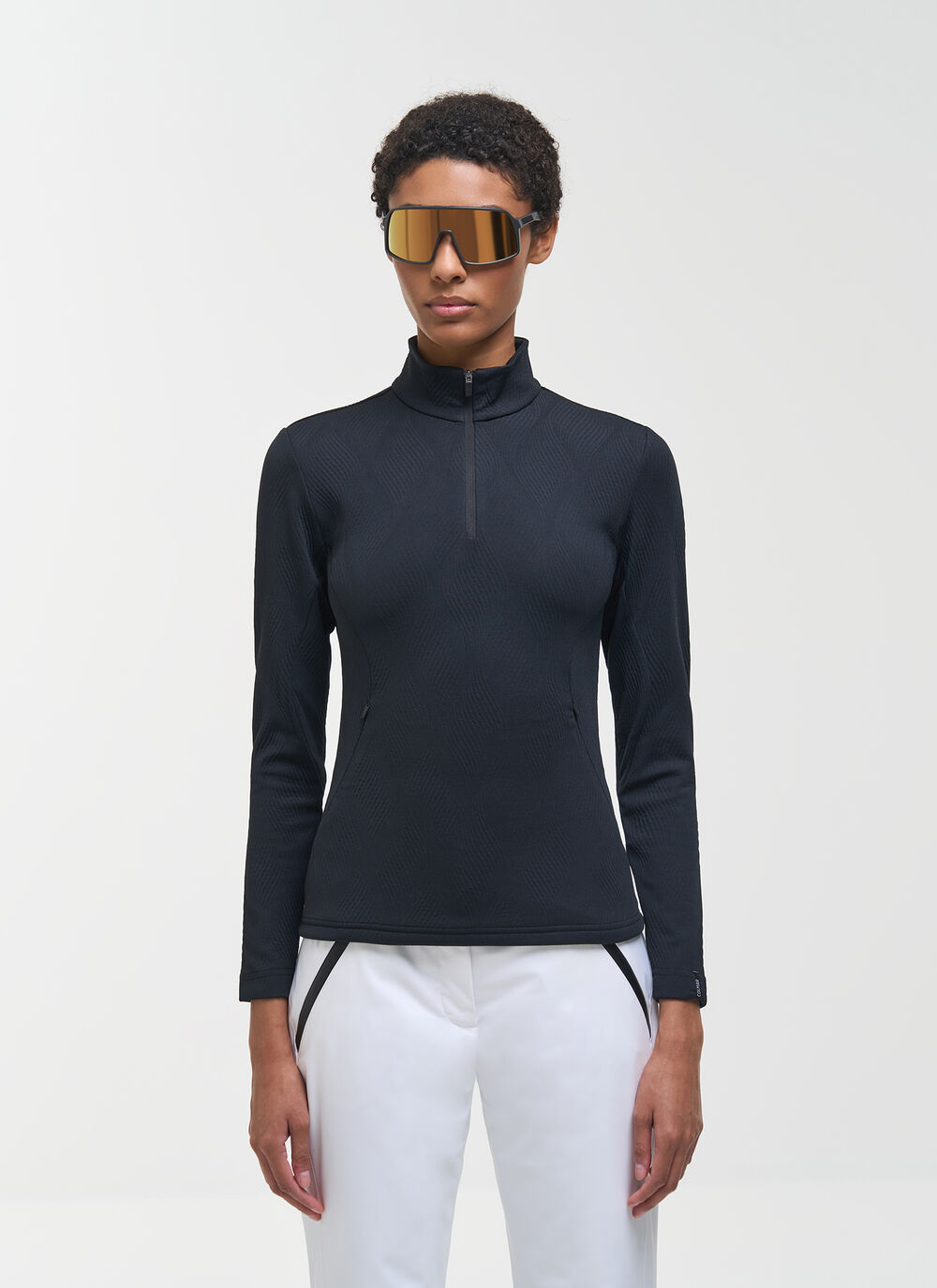 Half-zip jacquard fleece ski fleece image number 0