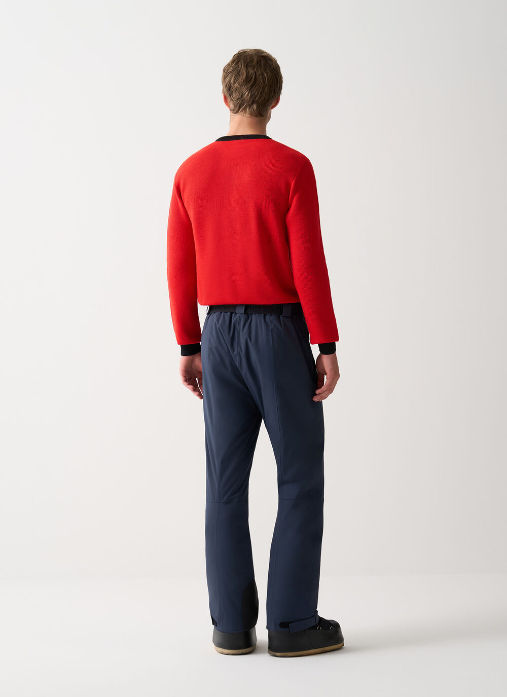 Padded ski pants with belt image number 3