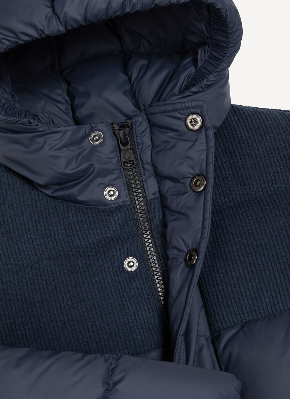 Down-padded parka with corduroy inserts image number 5