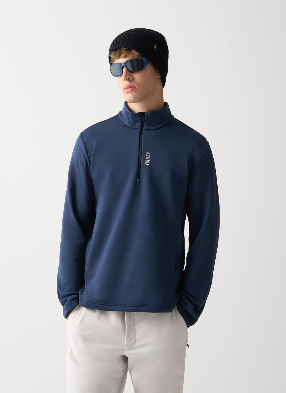 Half-zip stretch ski fleece image number 1