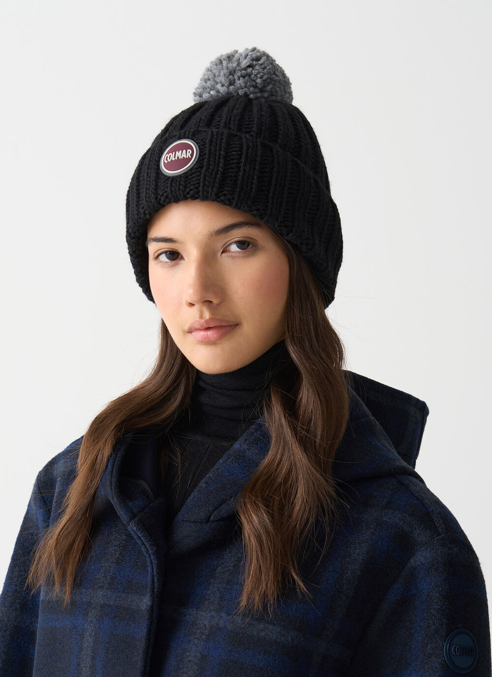 Cappello coste con pompon unisex image number 0