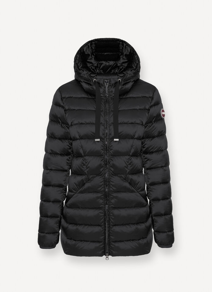 Fitted down jacket with hood image number 4