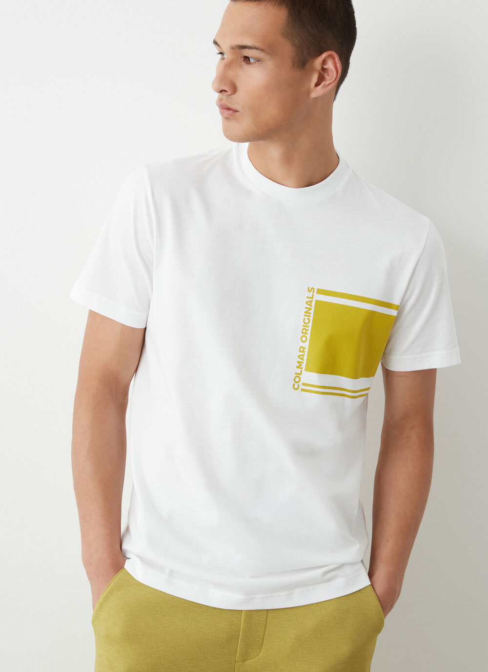 T-shirt a manica corta colorblock image number 2