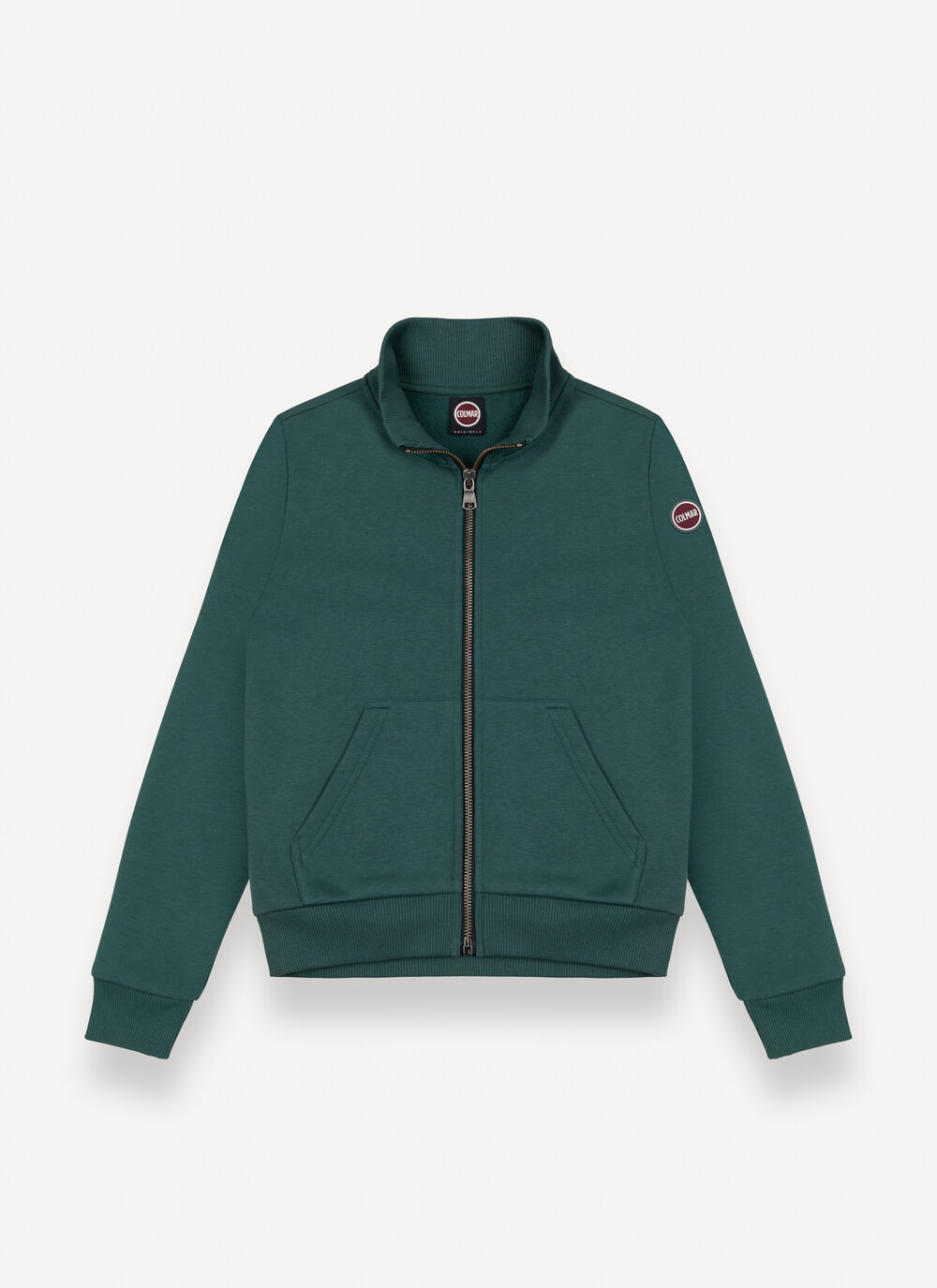 Zip-up sweatshirt with pouch pockets image number 3