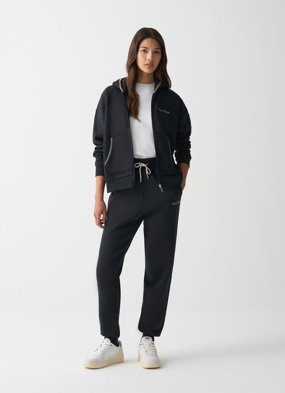 Tracksuit bottoms with embroidery image number 0
