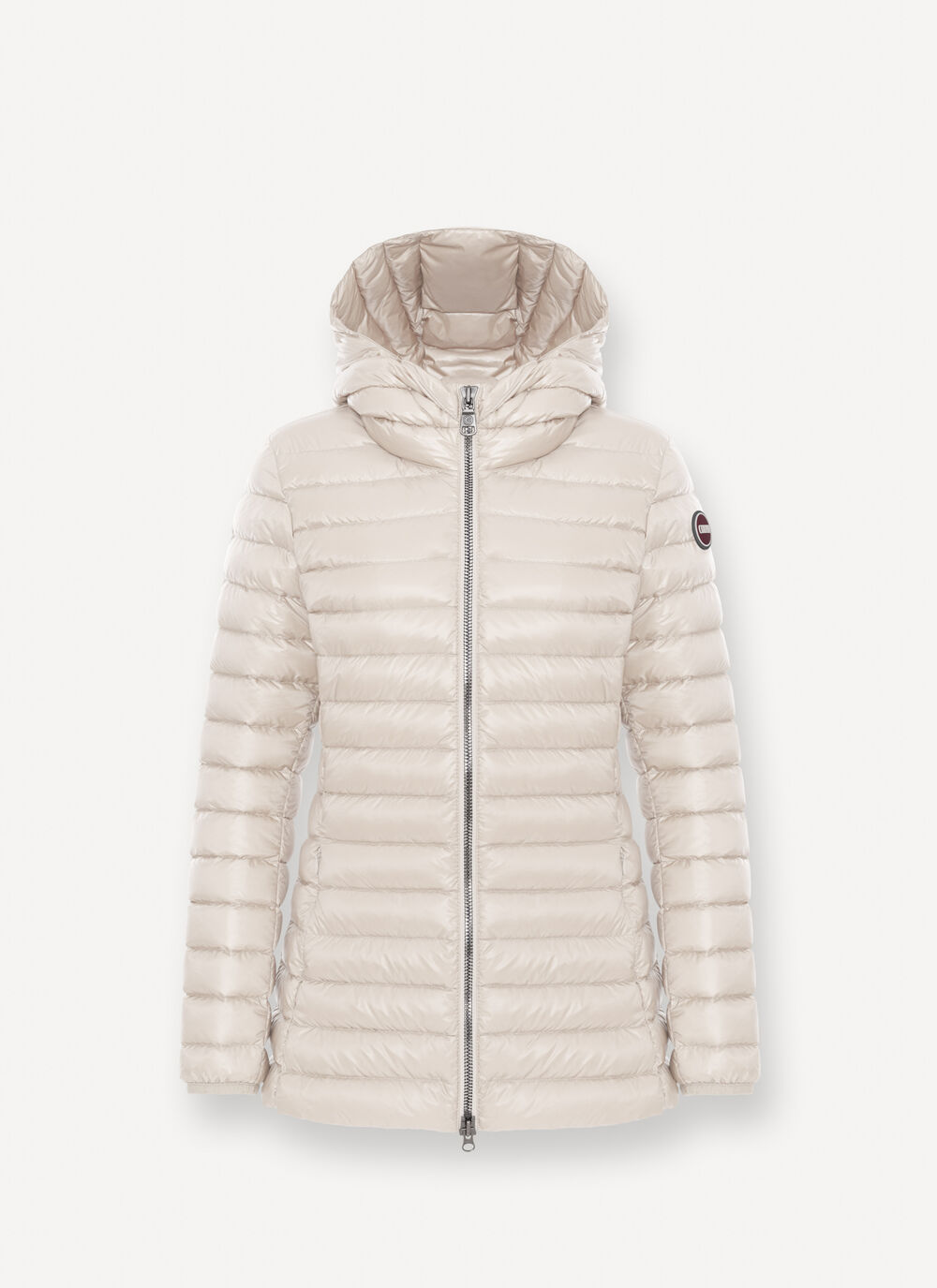 Fitted down jacket with hood image number 4