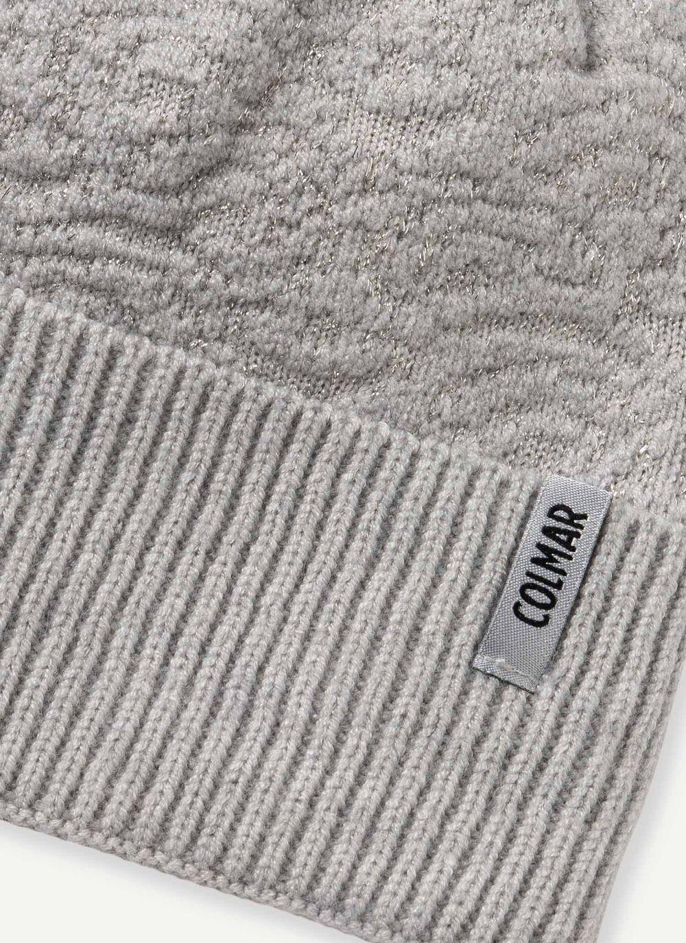 Women's Sparkly cap with pom-pom image number 3