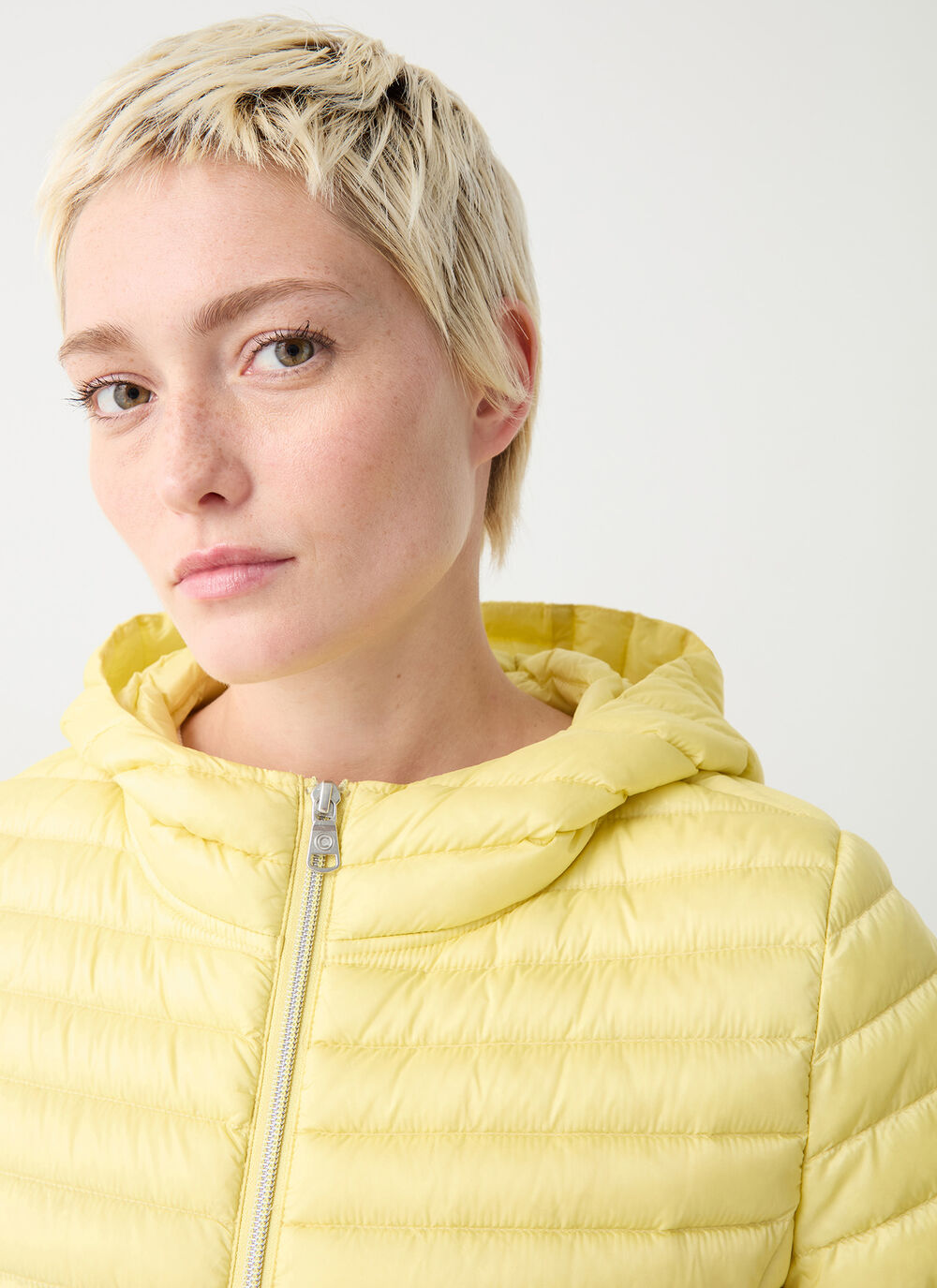 Hooded down cape image number 2