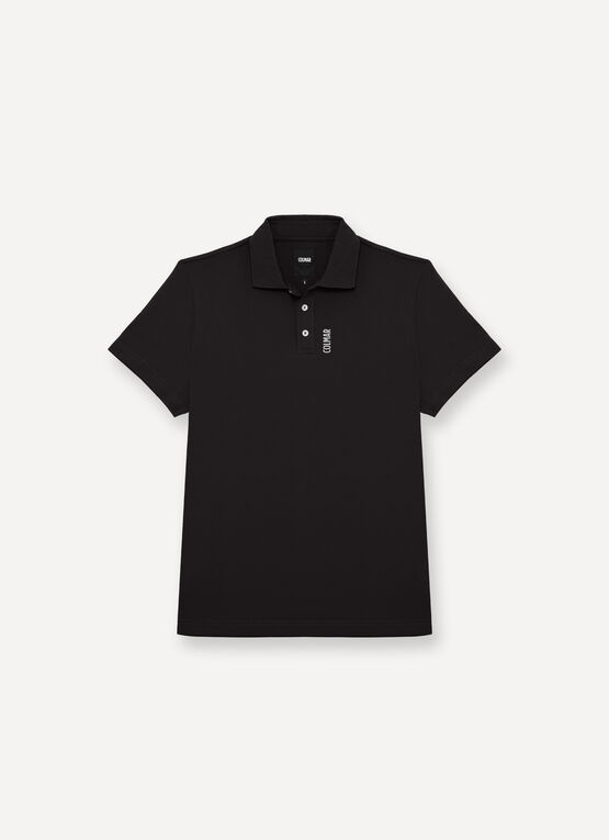 Technical piqué polo-shirt
