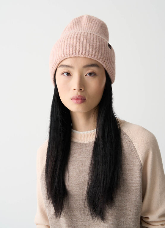 Mütze aus Lurexgarn