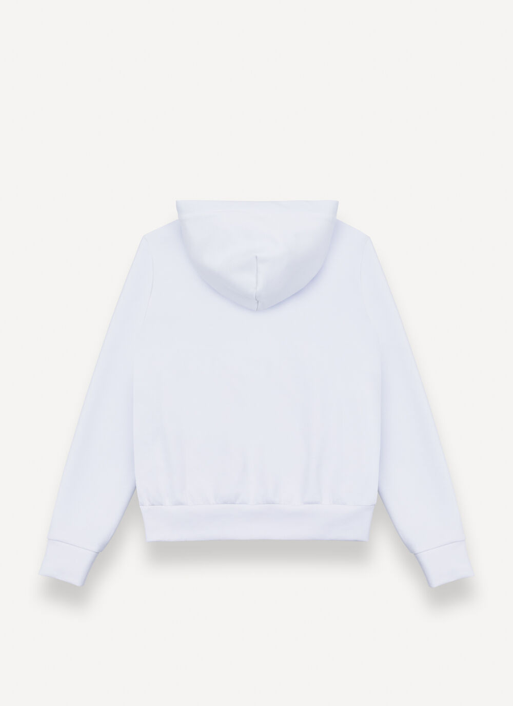 Full-zip cotton/modal sweatshirt image number 5