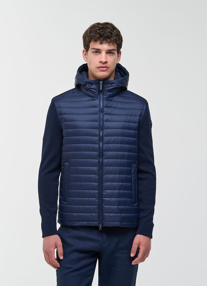 Veste hybride garnie de ouate avec capuche