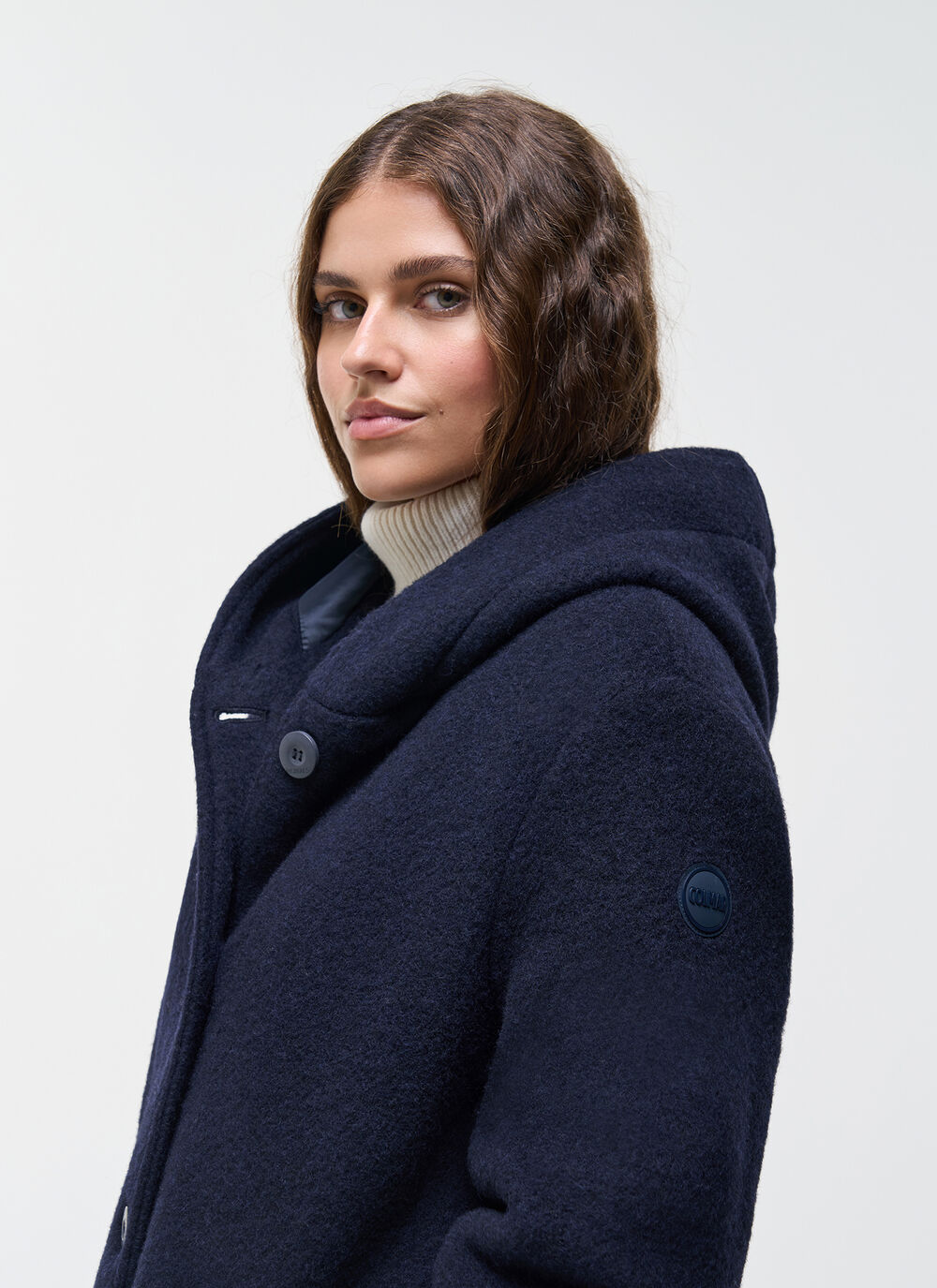 Long wadded coat
