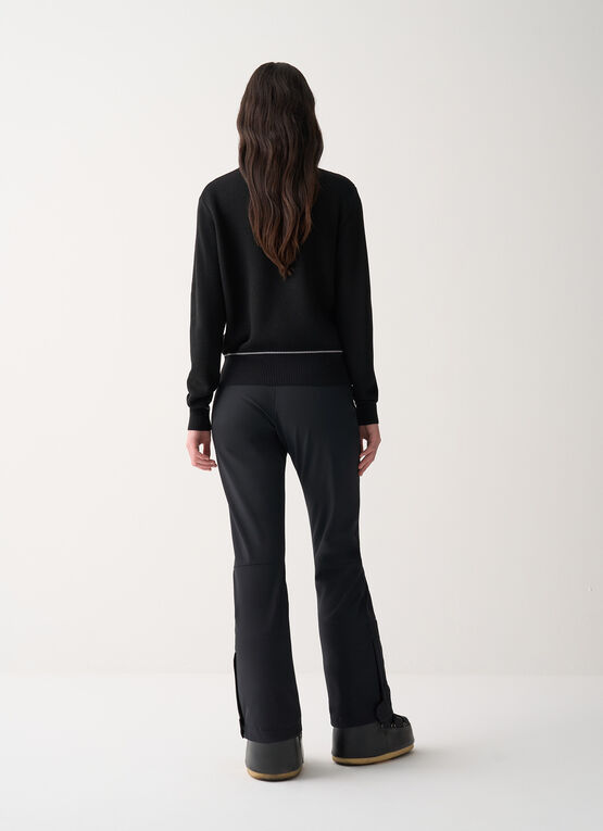 Woollen ski polo-neck 