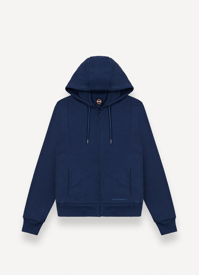 Felpa full zip con cappuccio