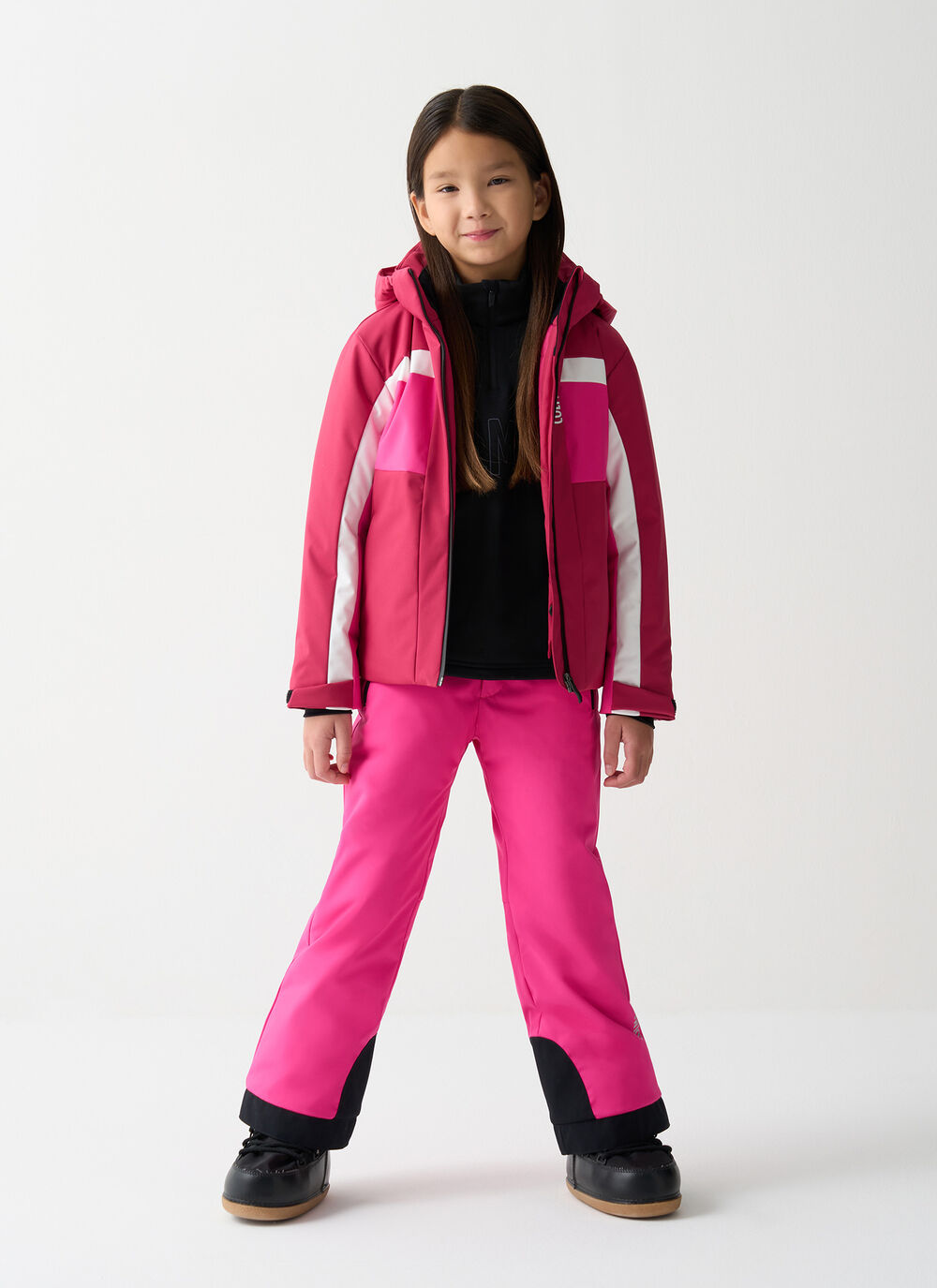 Girl's colour-block ski jacket image number 0