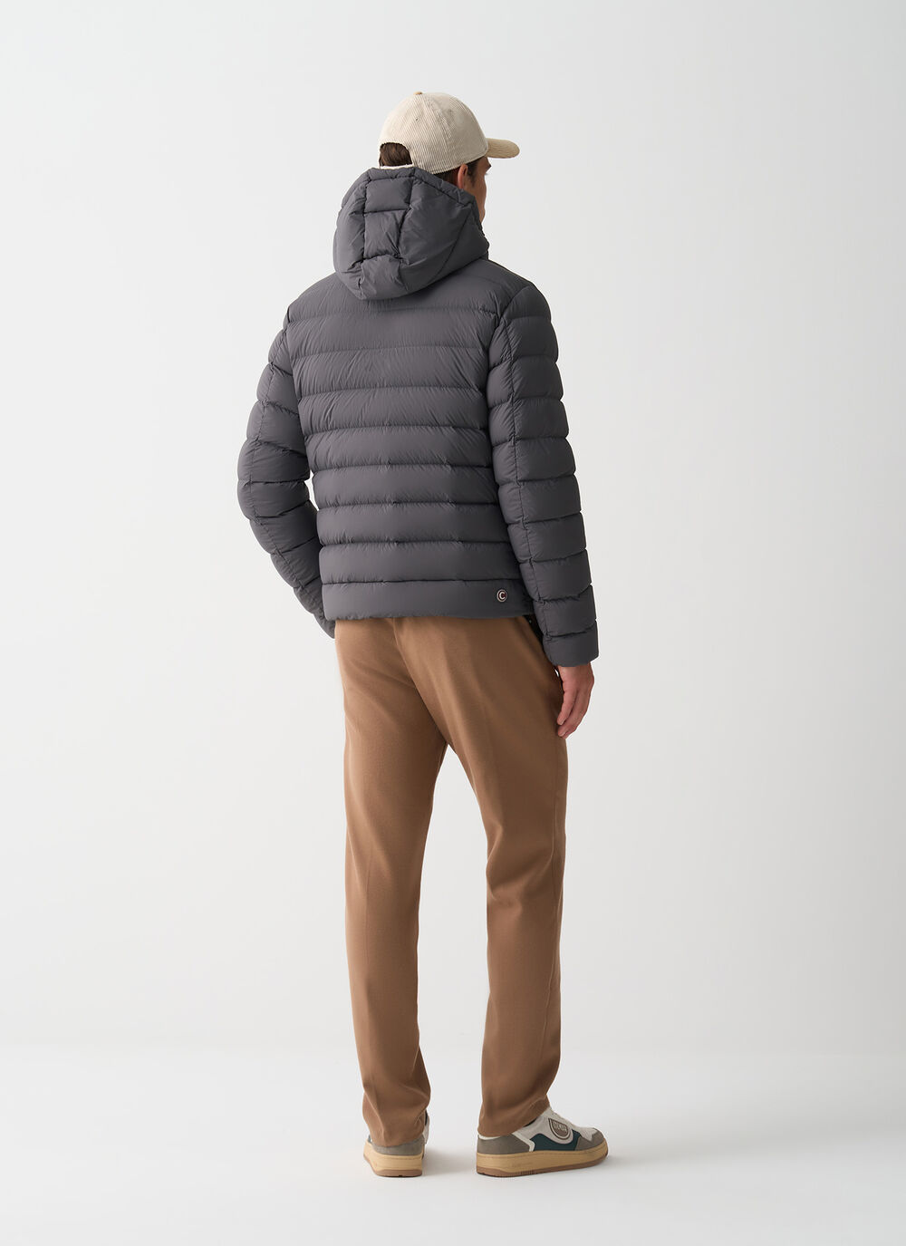 Down jacket with detachable hood image number 3