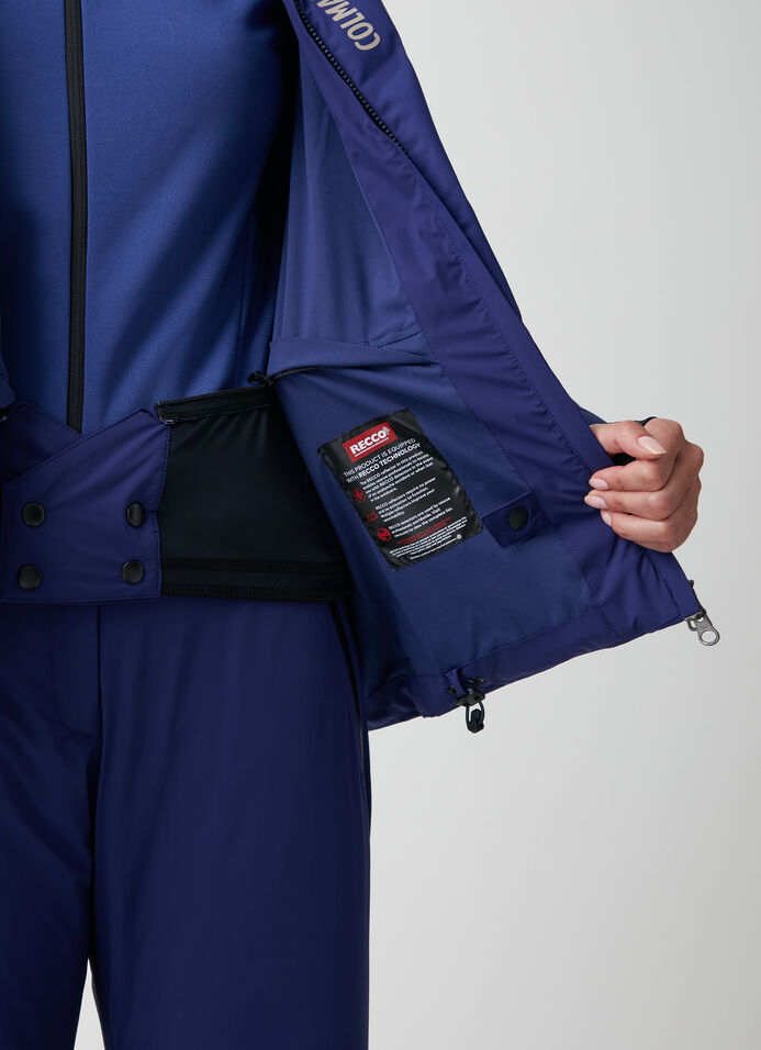 Extra-warm down ski jacket with neck warmer image number 2