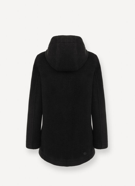 Short wool baize coat
