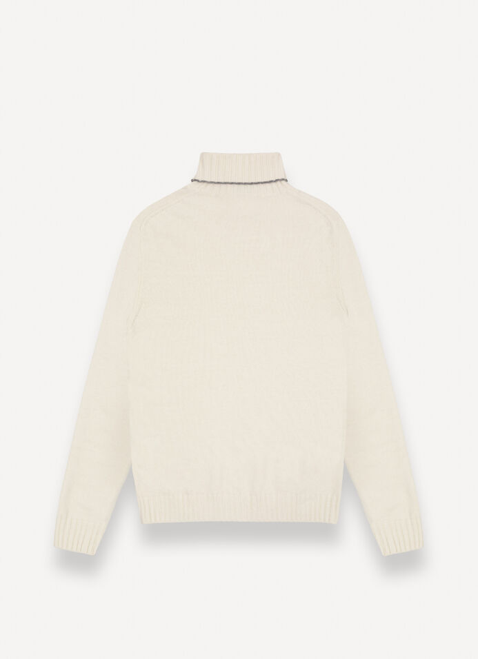 Polo-neck with tricolour detailing image number 5