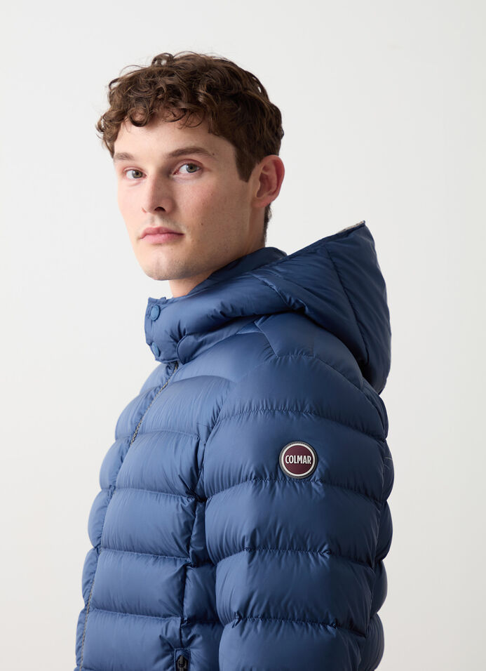 Sporty down jacket with detachable hood image number 2