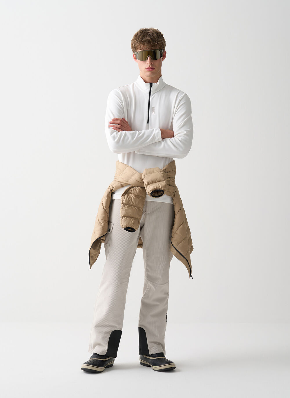 Half-zip stretch ski fleece image number 0