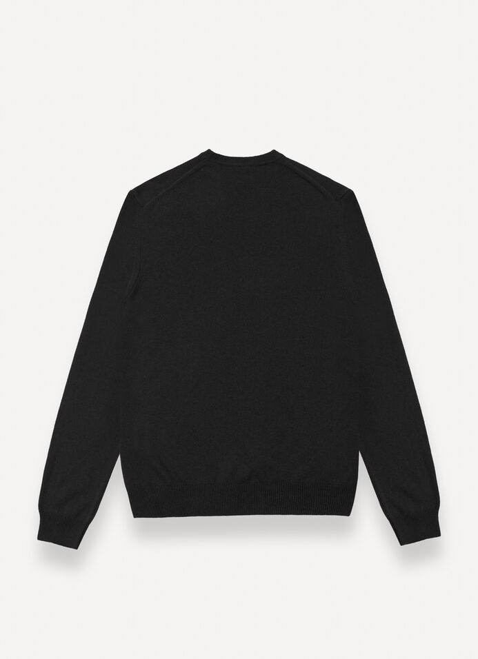 Pullover in maglia rasata misto cashmere image number 4
