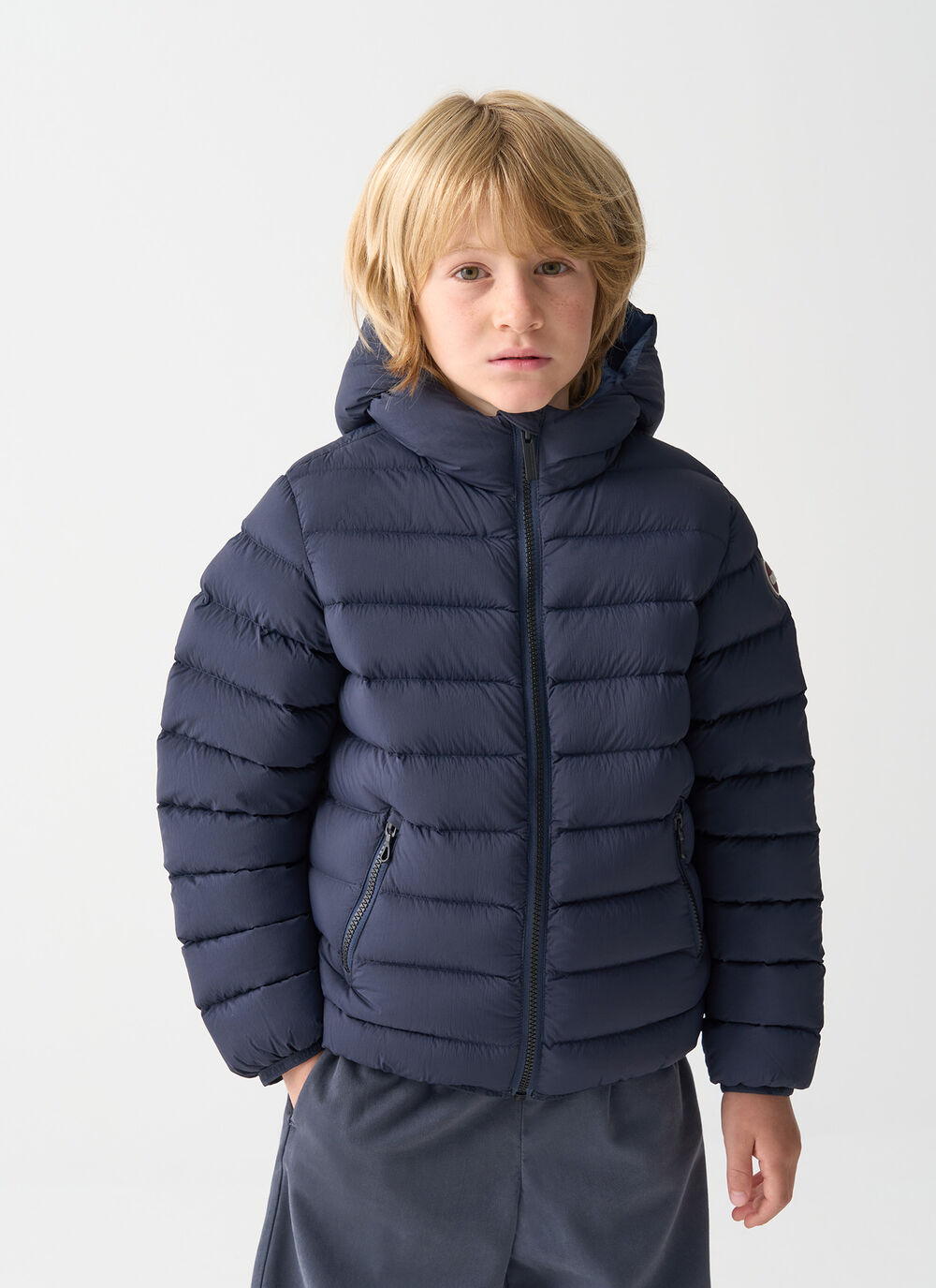 Hooded down jacket image number 1