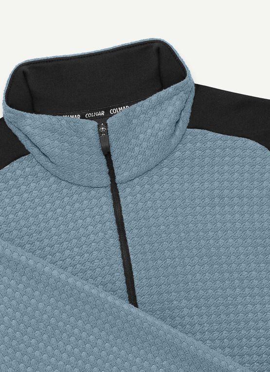 Fleece ski fleece with inserts
