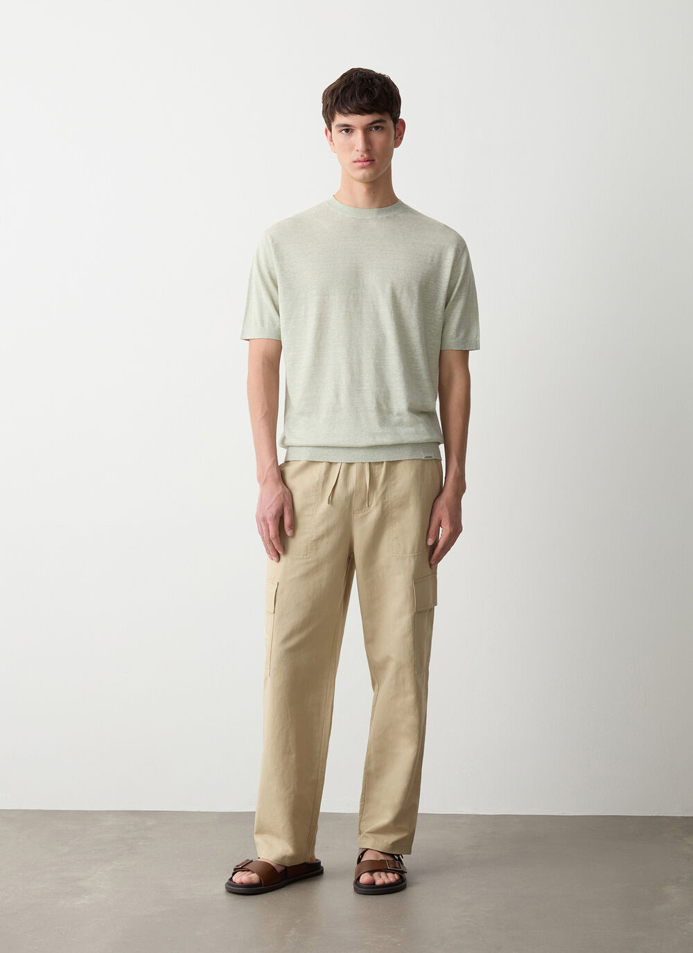 Lightweight linen and cotton sweater image number 1