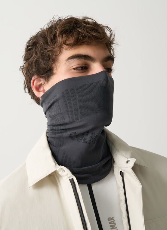 Frost padded ski jacket with seamless neck warmer